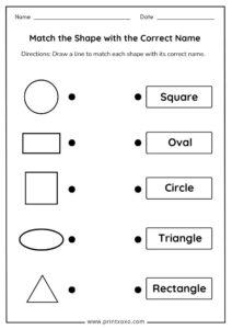 Shape Matching Worksheets - Free Printable PDF for Preschool & Kindergarten