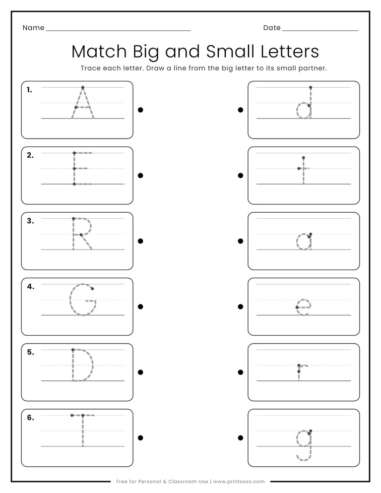 Small Letter Rtrace Uppercase & Lowercase Letter Tracing Worksheets for Kids
